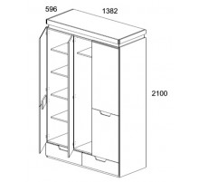 Шкаф Torino 3DG2S Z Шкаф Torino 3DG2S Z