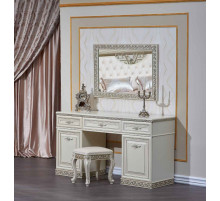 Туалетный столик с зеркалом Берта (жемчуг) Туалетный столик с зеркалом Берта (жемчуг)