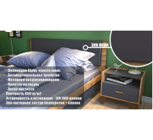 Односпальная кровать 90x200 Сканди МН-036-21 графит Односпальная кровать 90x200 Сканди МН-036-21 графит