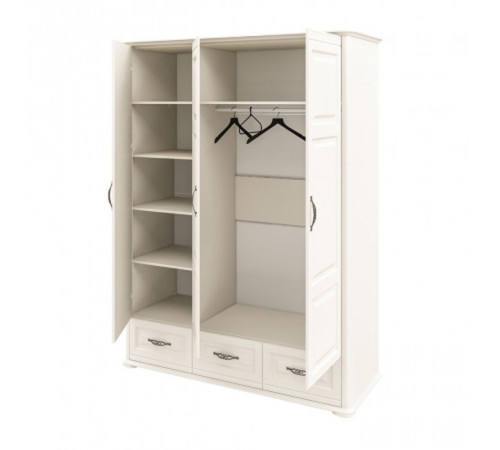 Шкаф трехстворчатый Марсель (крем) МН-126-03(1) Шкаф трехстворчатый Марсель (крем) МН-126-03(1)