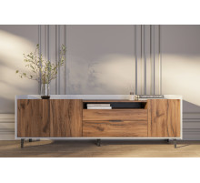 Гостиная Модена Белая/Дуб Элисон