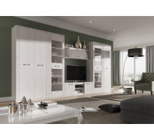 Гостиная Элана от МебельГрад, комплектация 3, цвет Бодега белая Гостиная Элана от МебельГрад, комплектация 3, цвет Бодега белая