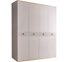 Четырехстворчатый шкаф для одежды Rimini Solo РМШ2/4 (s) (слоновая кость)